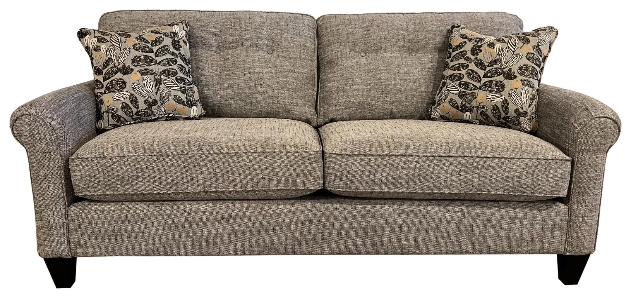 LaZBoy Laurel LZ600 Stationary Button Tufted Sofa Van Hill Furniture Sofas